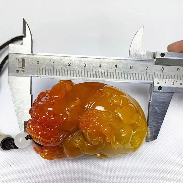 Yellow Jade Pixiu Pendant-ToShay.org