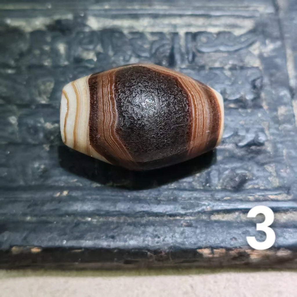 Tibetan Agate Dzi Bead-ToShay.org