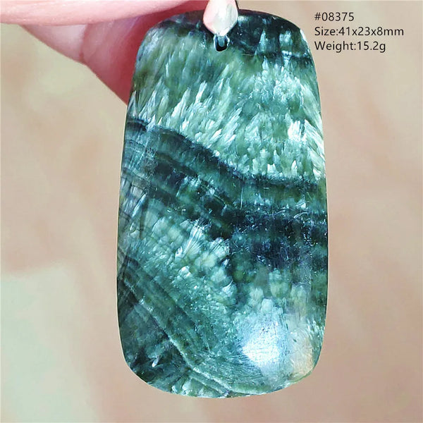 Green Seraphinite Pendant-ToShay.org