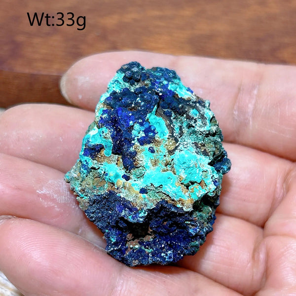 Blue Chrysocolla with Azurite Stone-ToShay.org