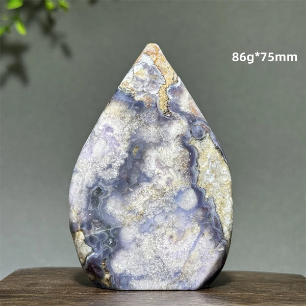 Blue Cherry Agate Torch-ToShay.org