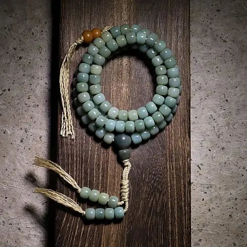 Green Bodhi Root Mala-ToShay.org