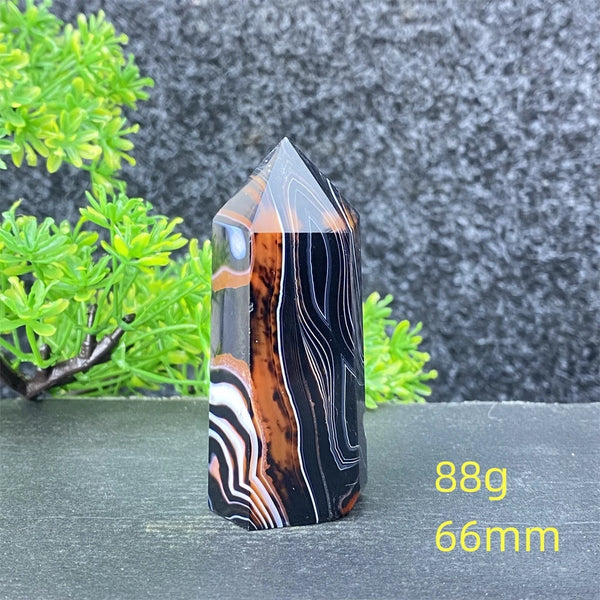 Black Red Striped Agate Point-ToShay.org