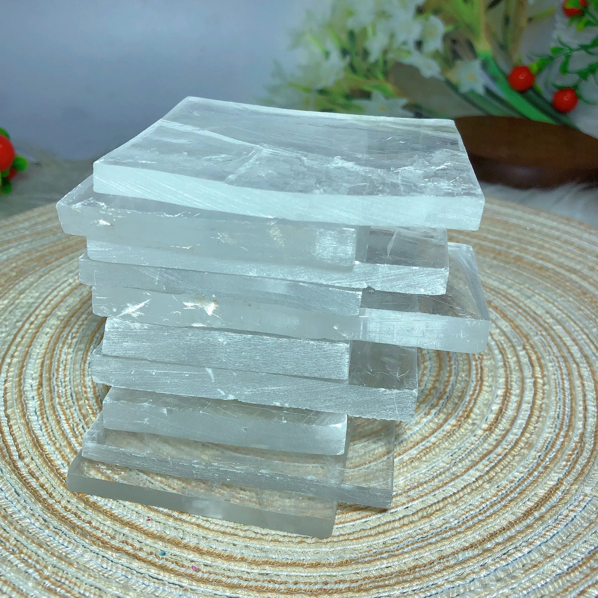 Clear Selenite Slices-ToShay.org