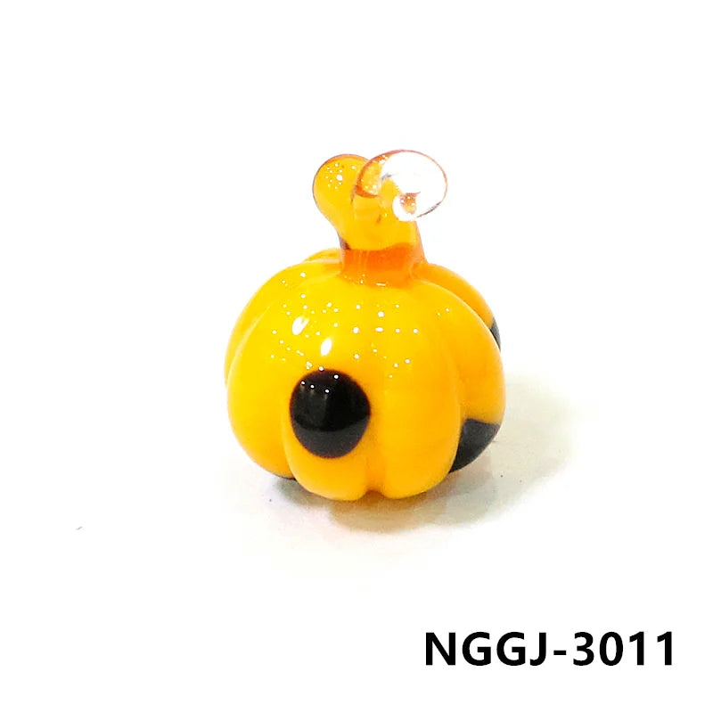 Glass Pumpkin Pendants-ToShay.org