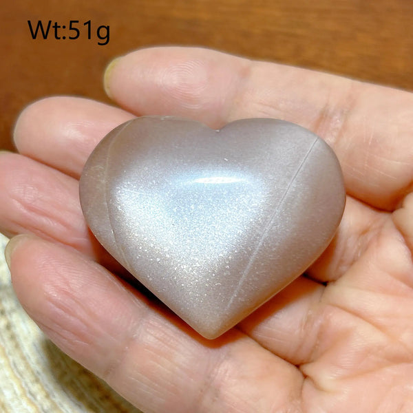 Orange Peach Moonstone Heart-ToShay.org