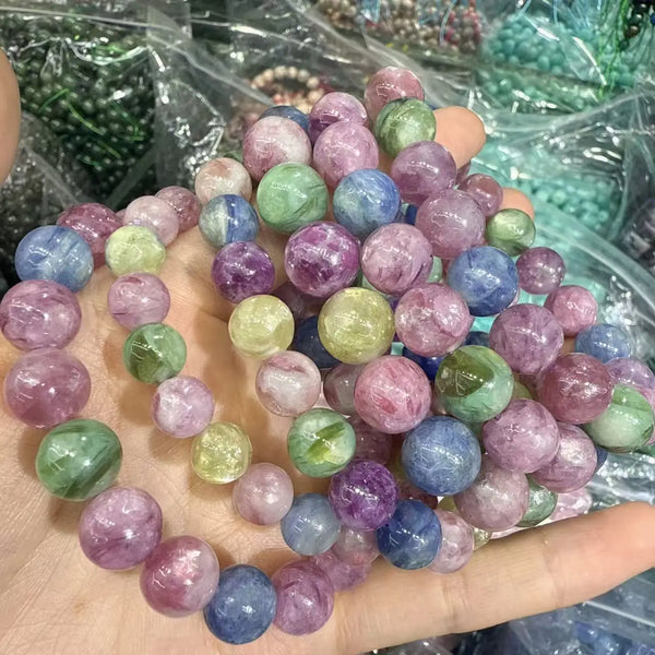 Mixed Lepidolite Bracelet-ToShay.org