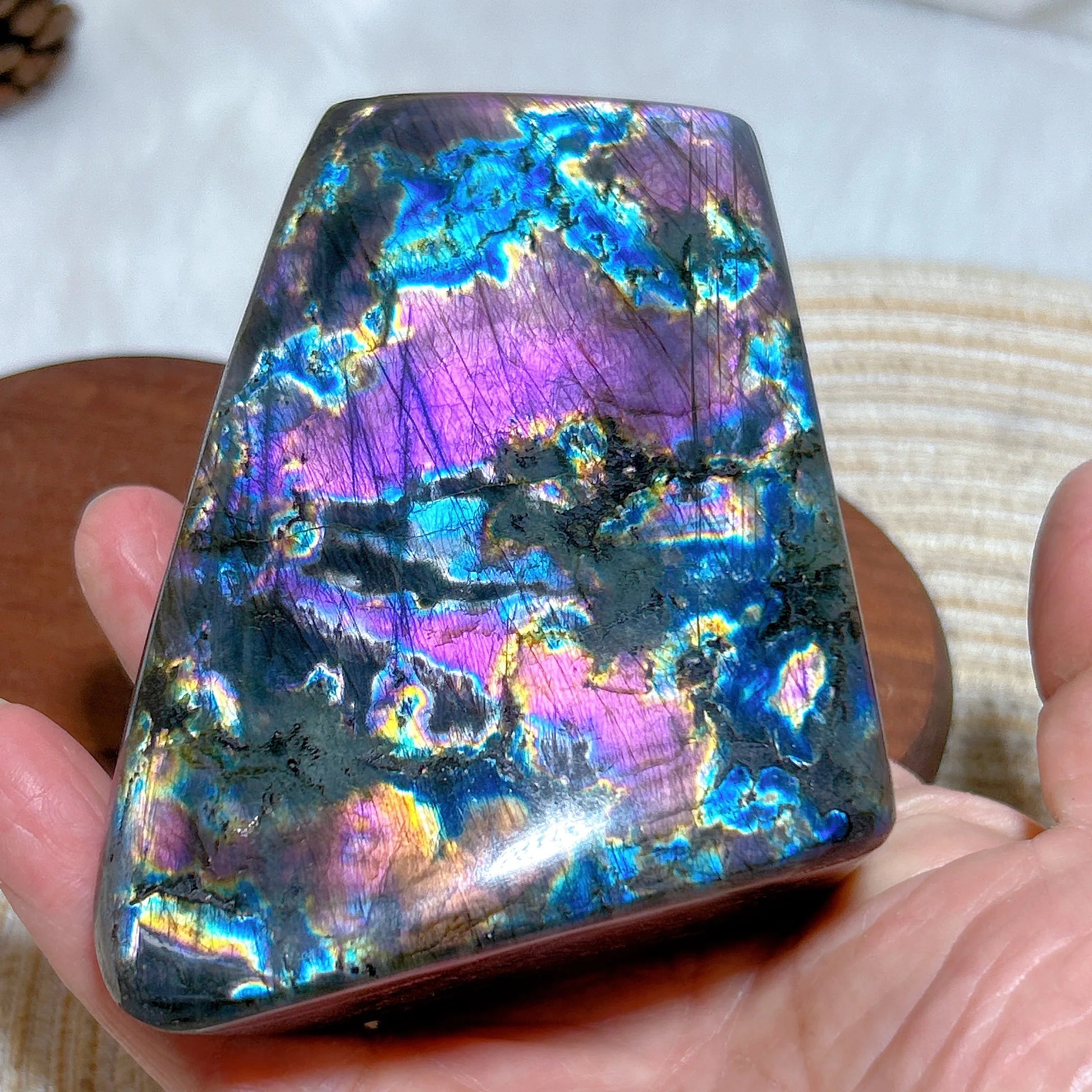 Blue Purple Labradorite Stone-ToShay.org