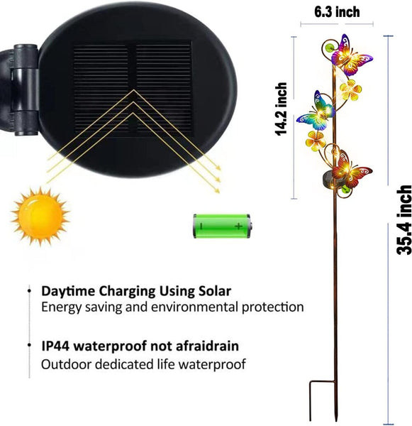 Butterfly Solar Stake Lights-ToShay.org