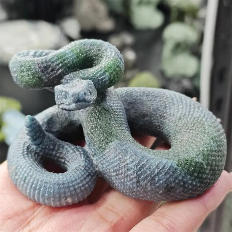Green Quartz Stone Snake-ToShay.org