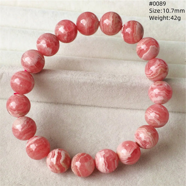 Red Rhodochrosite Bracelet-ToShay.org