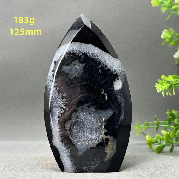 Black Onyx Geode Torch-ToShay.org