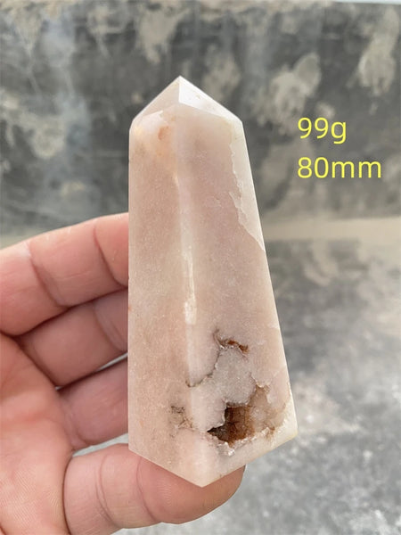 Pink Amethyst Cherry Blossom Agate-ToShay.org