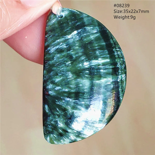 Green Seraphinite Pendant-ToShay.org