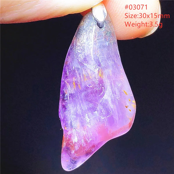 Purple Cacoxenite Auralite Pendant-ToShay.org