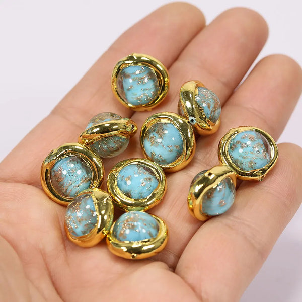 Blue Moss Glass Beads-ToShay.org