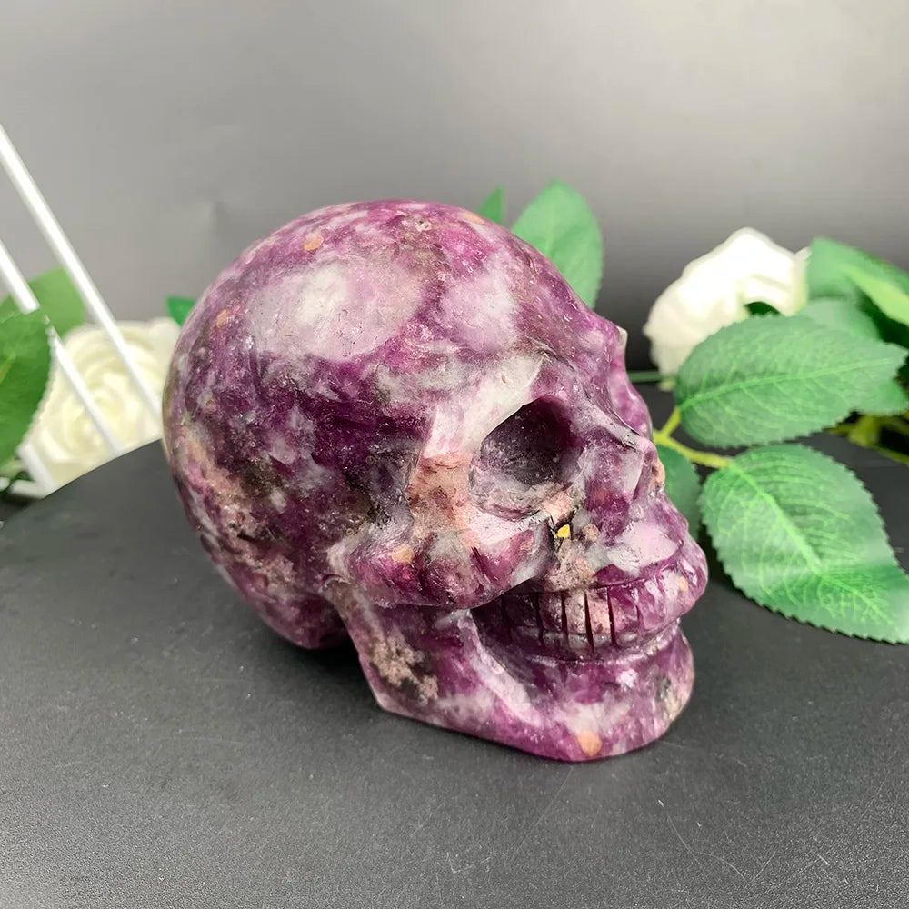 Pink Tourmaline Skull-ToShay.org