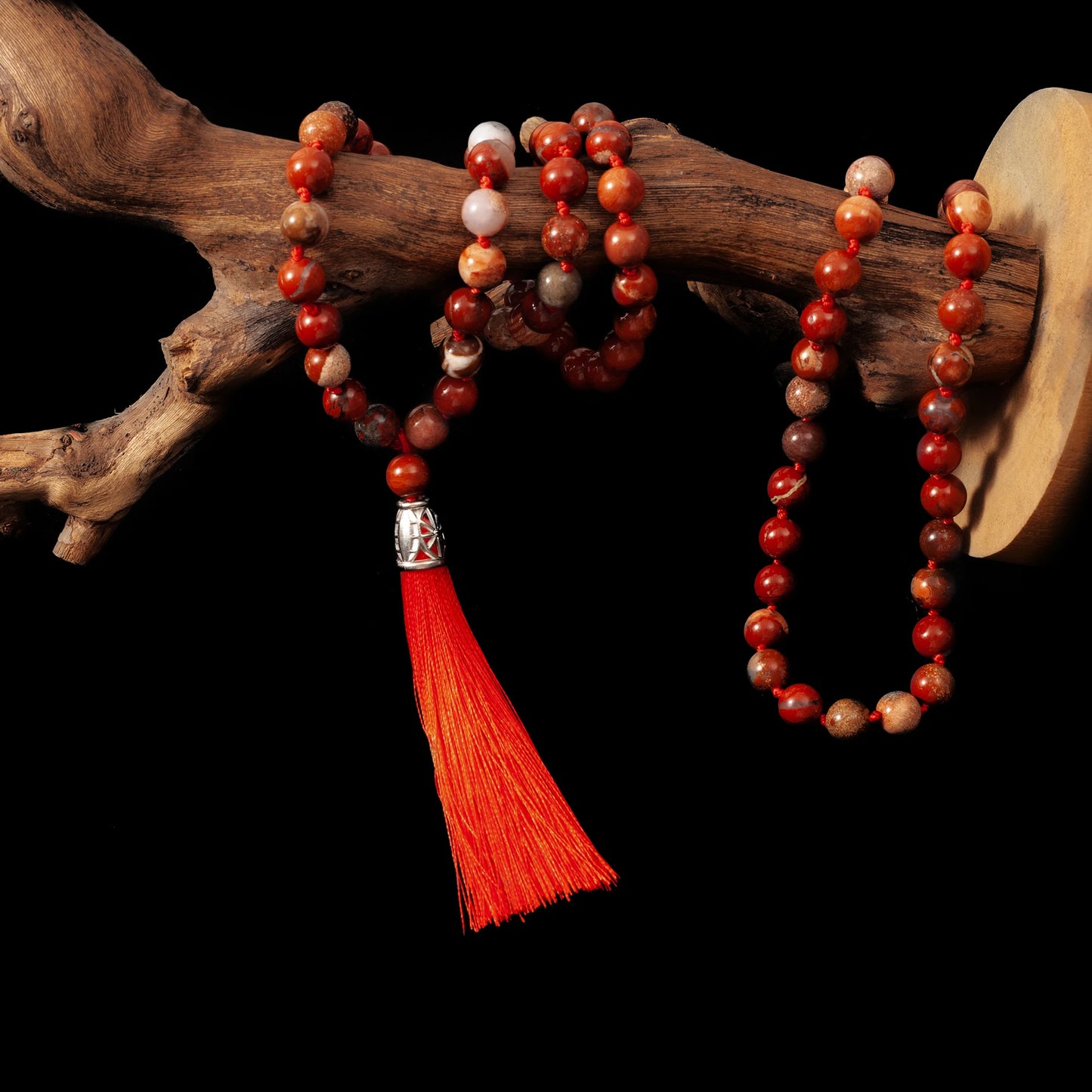 Red Agate Mala Beads-ToShay.org