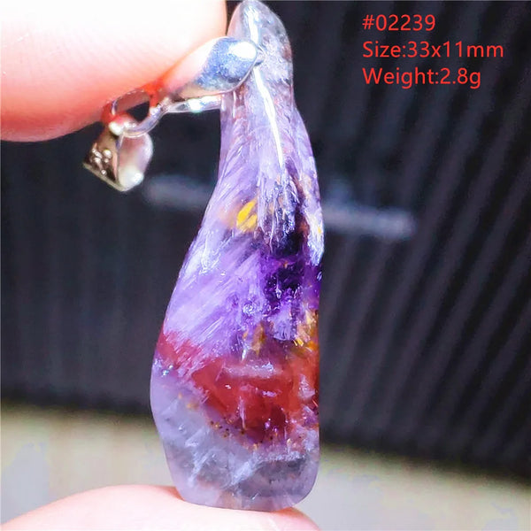 Purple Red Auralite Pendant-ToShay.org