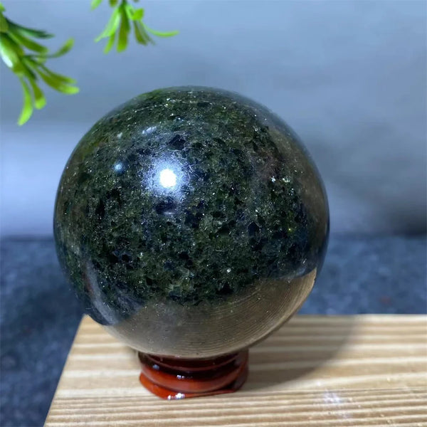 Green Olivine Quartz Ball-ToShay.org