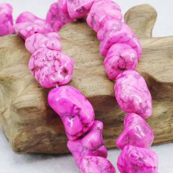 Mixed Howlite Nugget Beads-ToShay.org