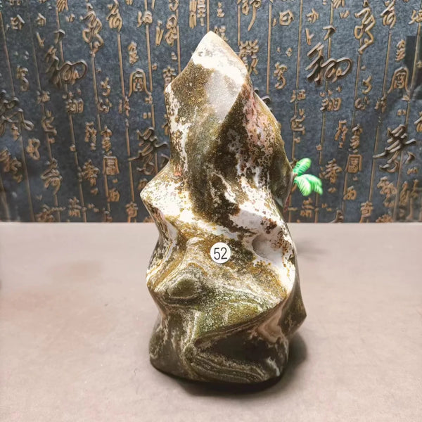 Green Ocean Jasper Flame-ToShay.org