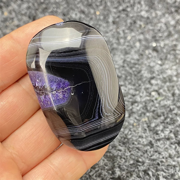 Purple Black Amethyst Agate-ToShay.org