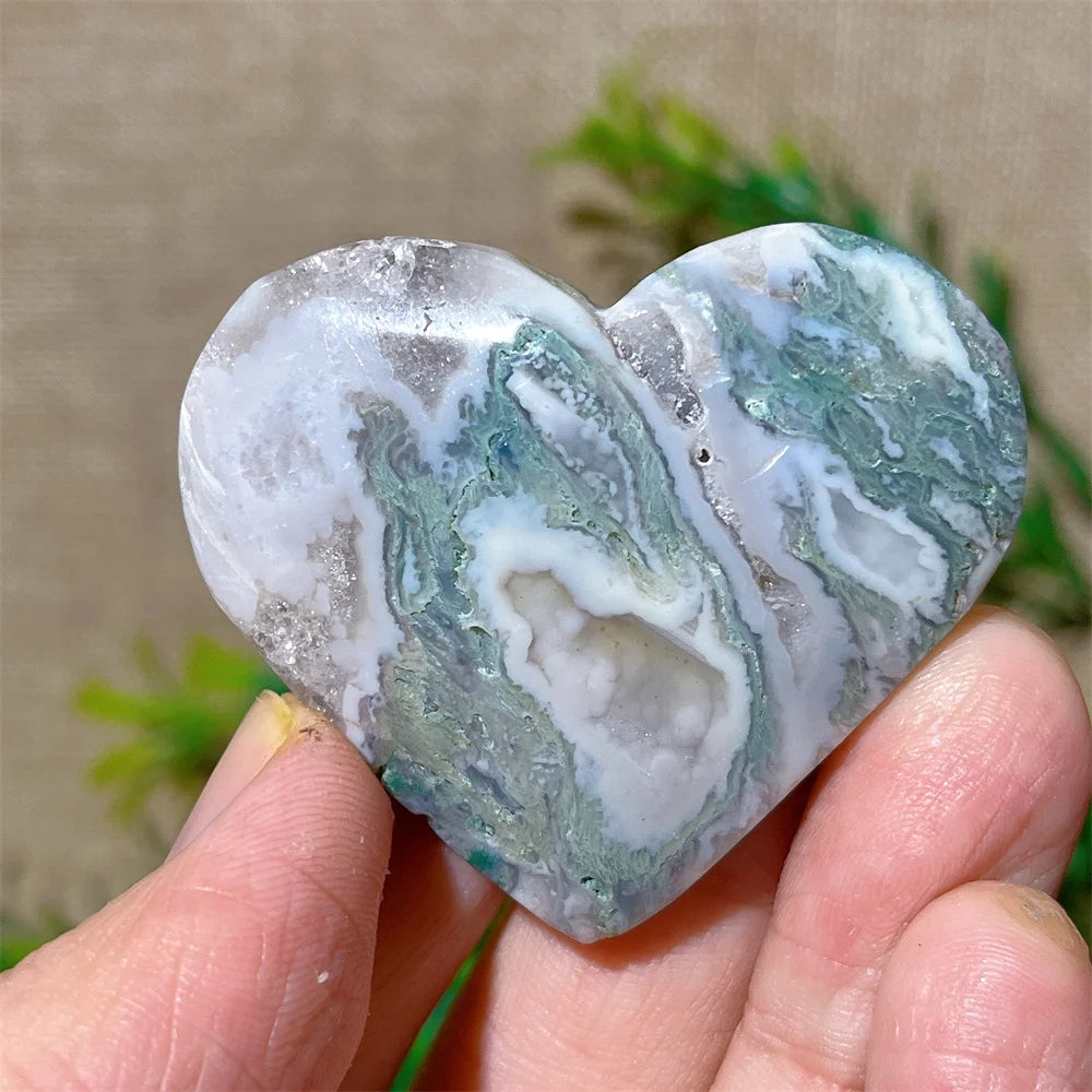 Green Moss Agate Heart-ToShay.org