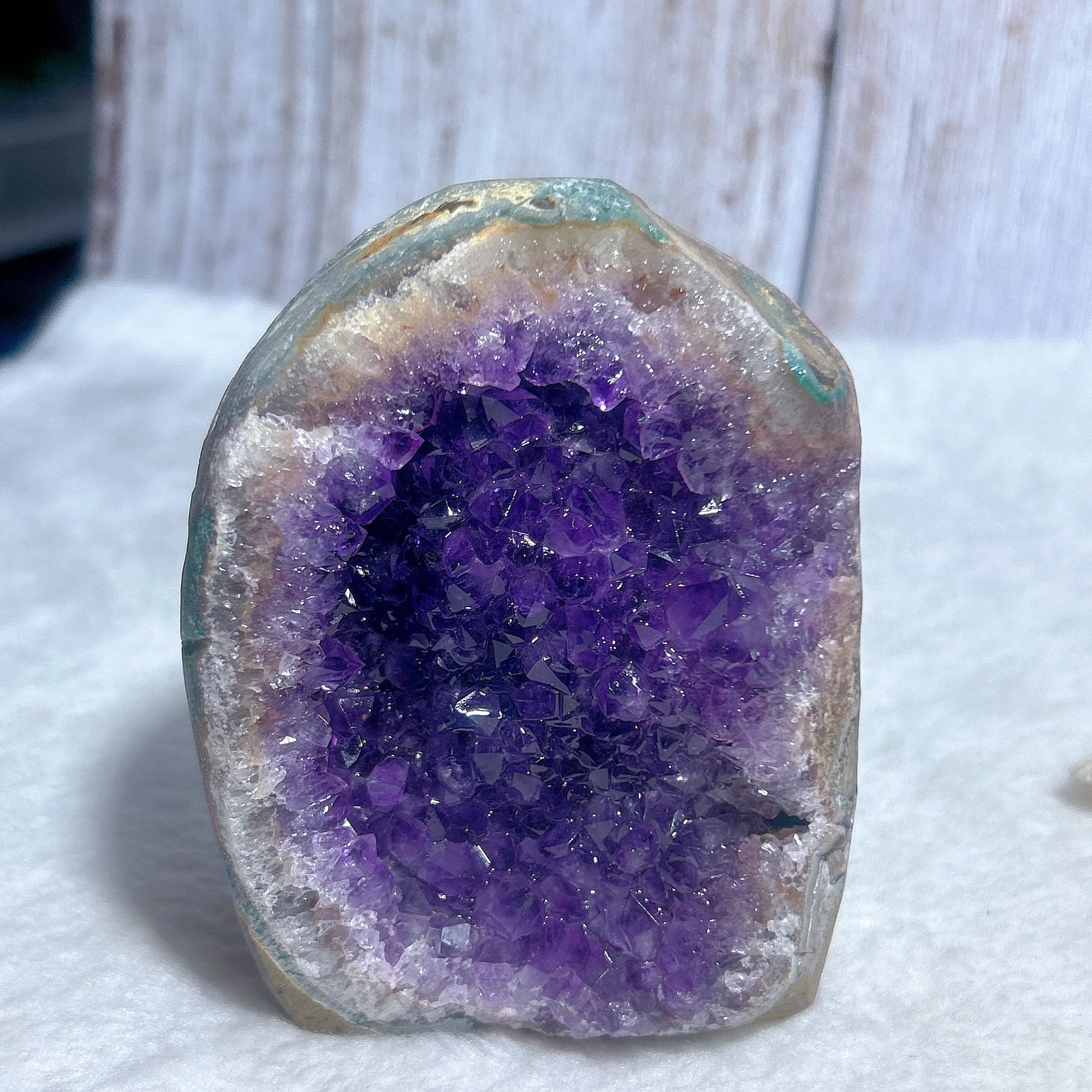 Purple Amethyst Cluster Geode-ToShay.org
