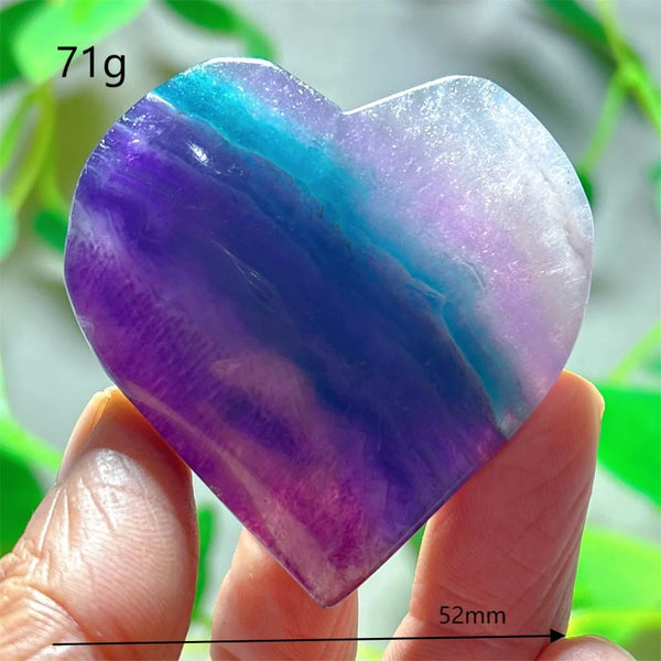 Rainbow Fluorite Heart-ToShay.org