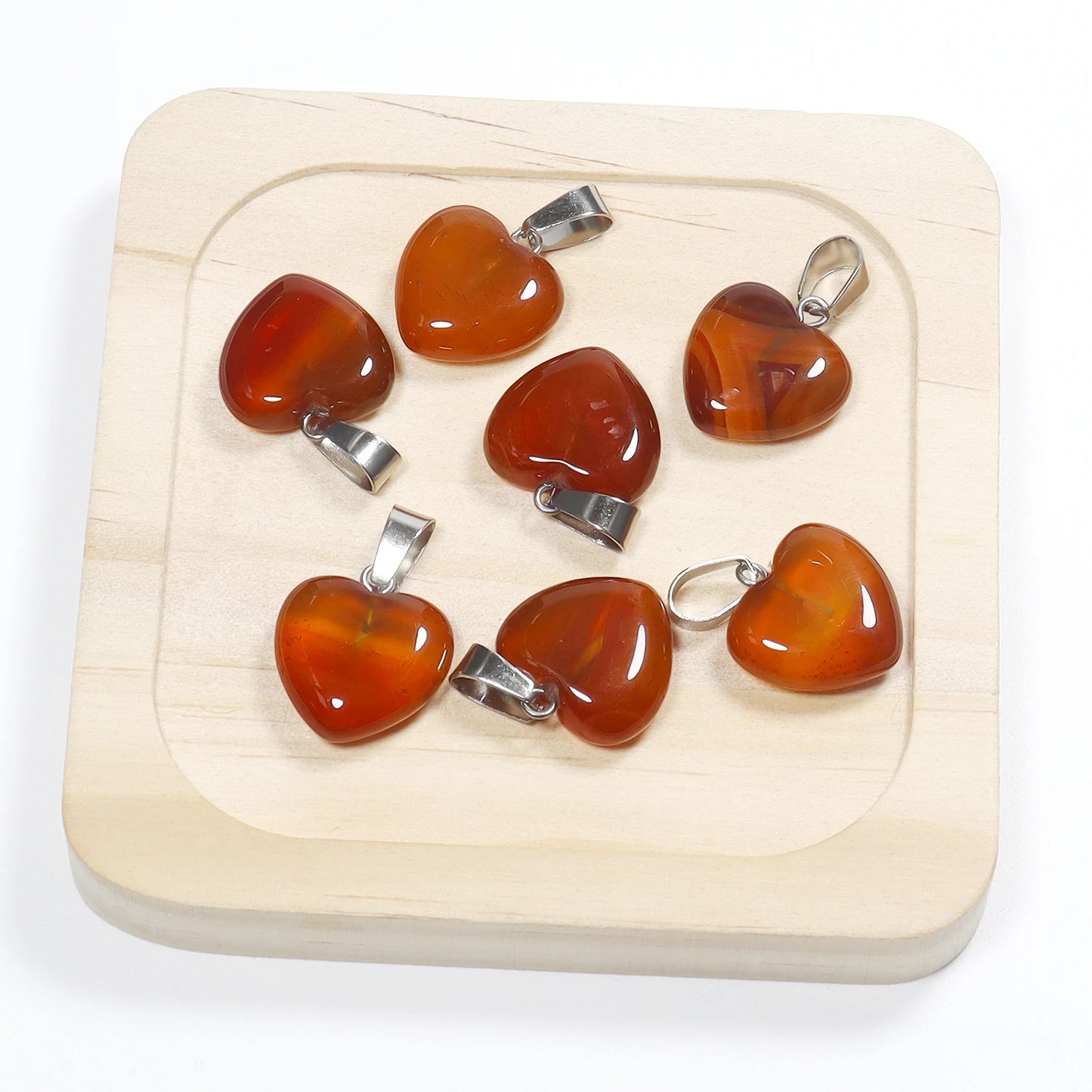 Mixed Crystal Heart Pendants-ToShay.org
