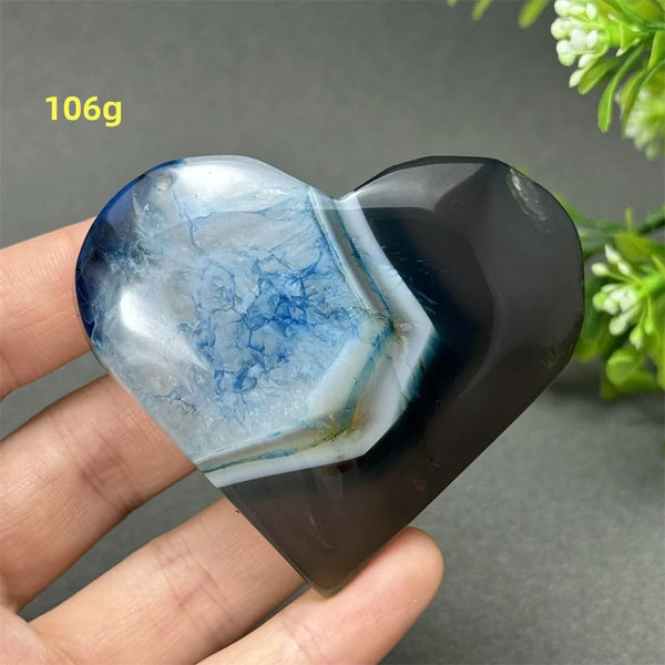 Blue Agate Heart-ToShay.org