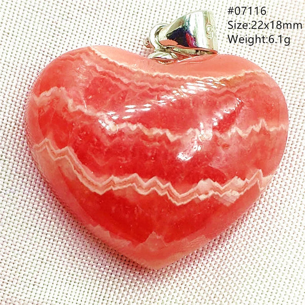 Red Rhodochrosite Pendant-ToShay.org