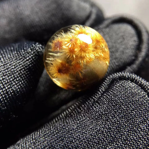 Gold Rutilated Quartz Pendant-ToShay.org