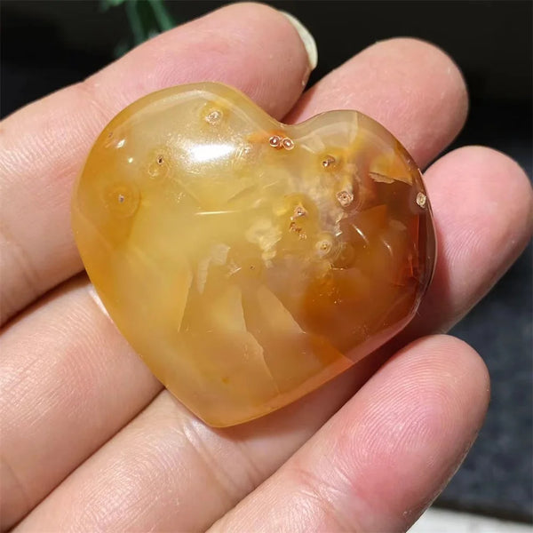 Orange Carnelian Heart-ToShay.org