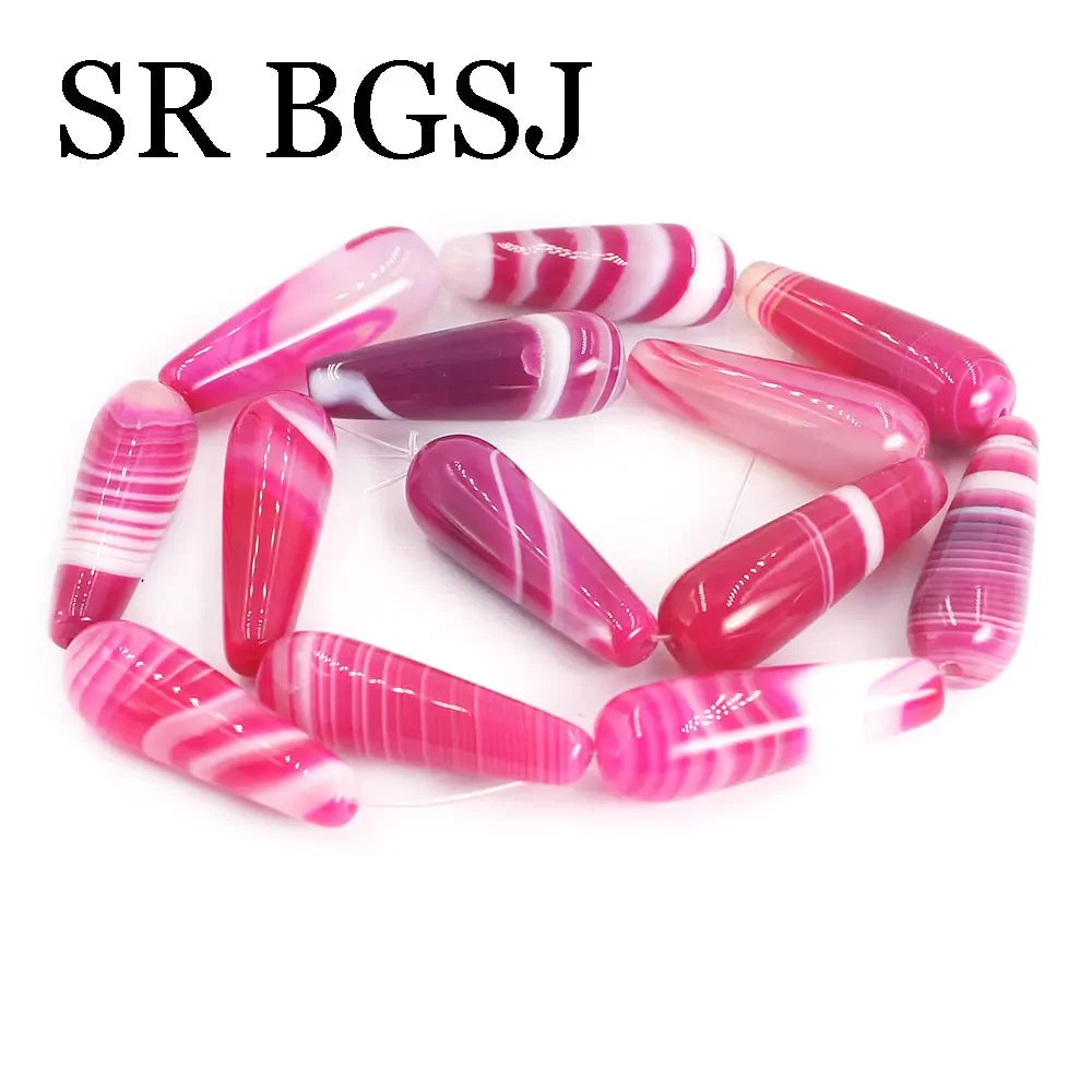 Mixed Stripe Agate Beads-ToShay.org