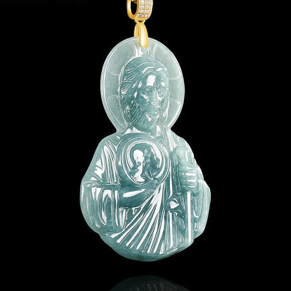 Blue Jade Jude Pendant-ToShay.org