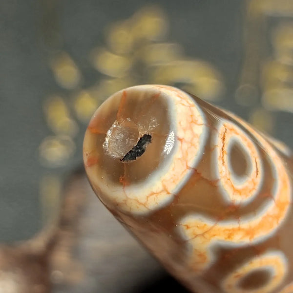 Tibetan Eyes Agate Dzi Beads-ToShay.org