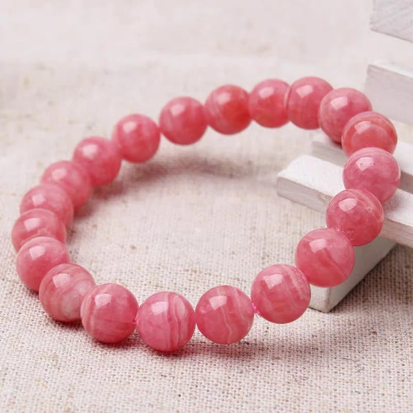 Red Rose Rhodochrosite Bracelet-ToShay.org