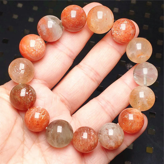 Red Orange Sunstone Bracelet-ToShay.org