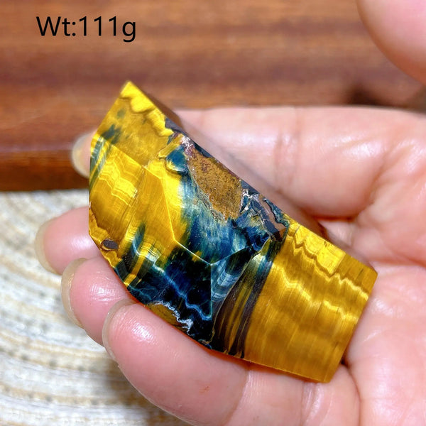 Blue Yellow Tiger Eye Stone-ToShay.org