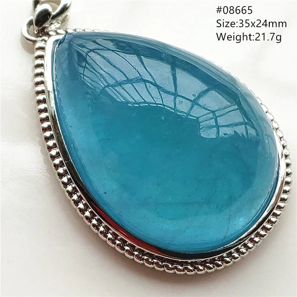 Blue Aquamarine Pendant-ToShay.org