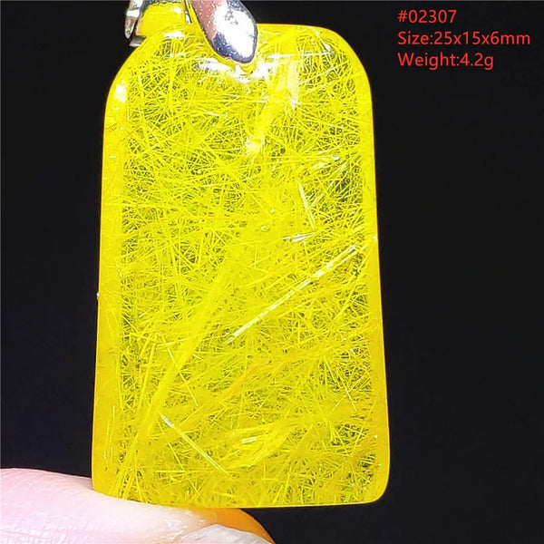 Gold Rutilated Quartz Pendant-ToShay.org