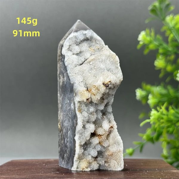 Purple Sphalerite Geode Obelisk-ToShay.org