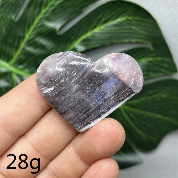 Purple Mica Crystal Heart-ToShay.org