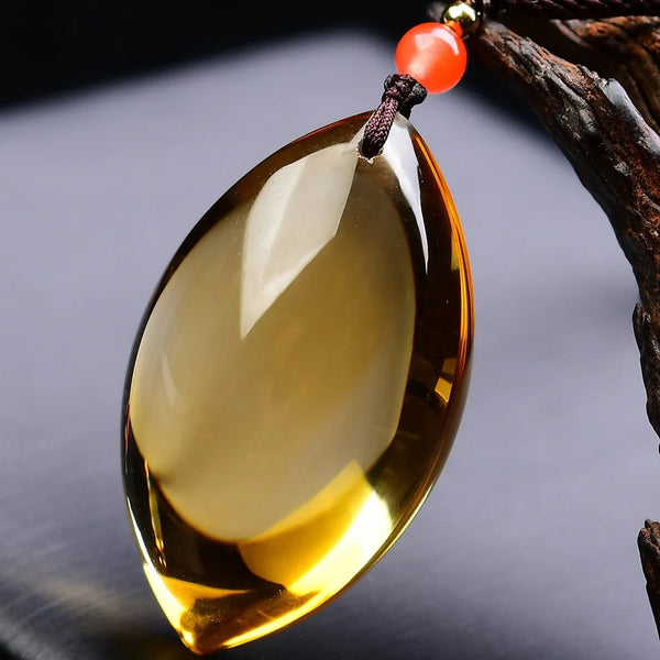 Yellow Citrine Quartz Pendant-ToShay.org