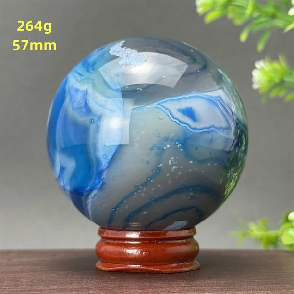 Blue Agate Ball-ToShay.org