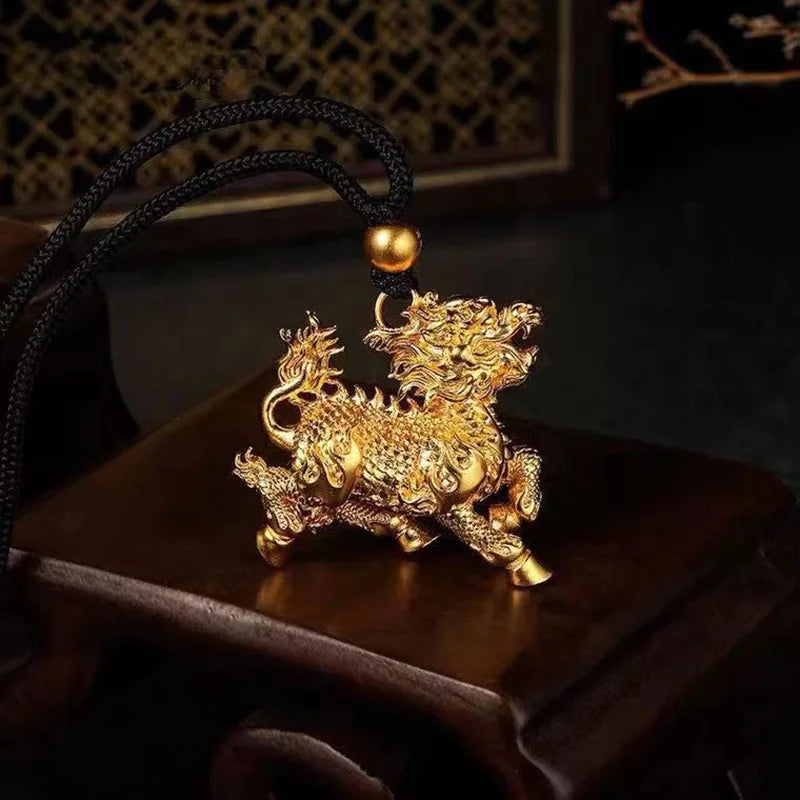 Gold Kirin Pendant-ToShay.org