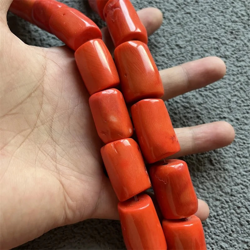 Orange Red Coral Beads-ToShay.org