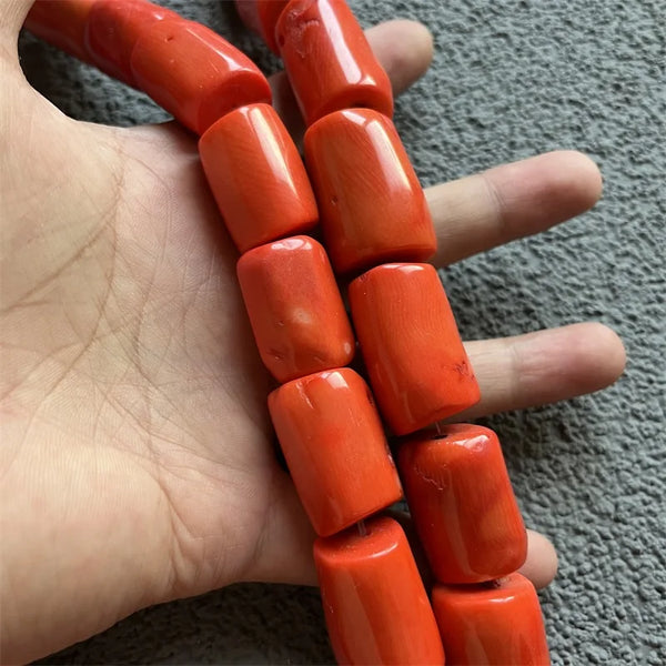 Orange Red Coral Beads-ToShay.org